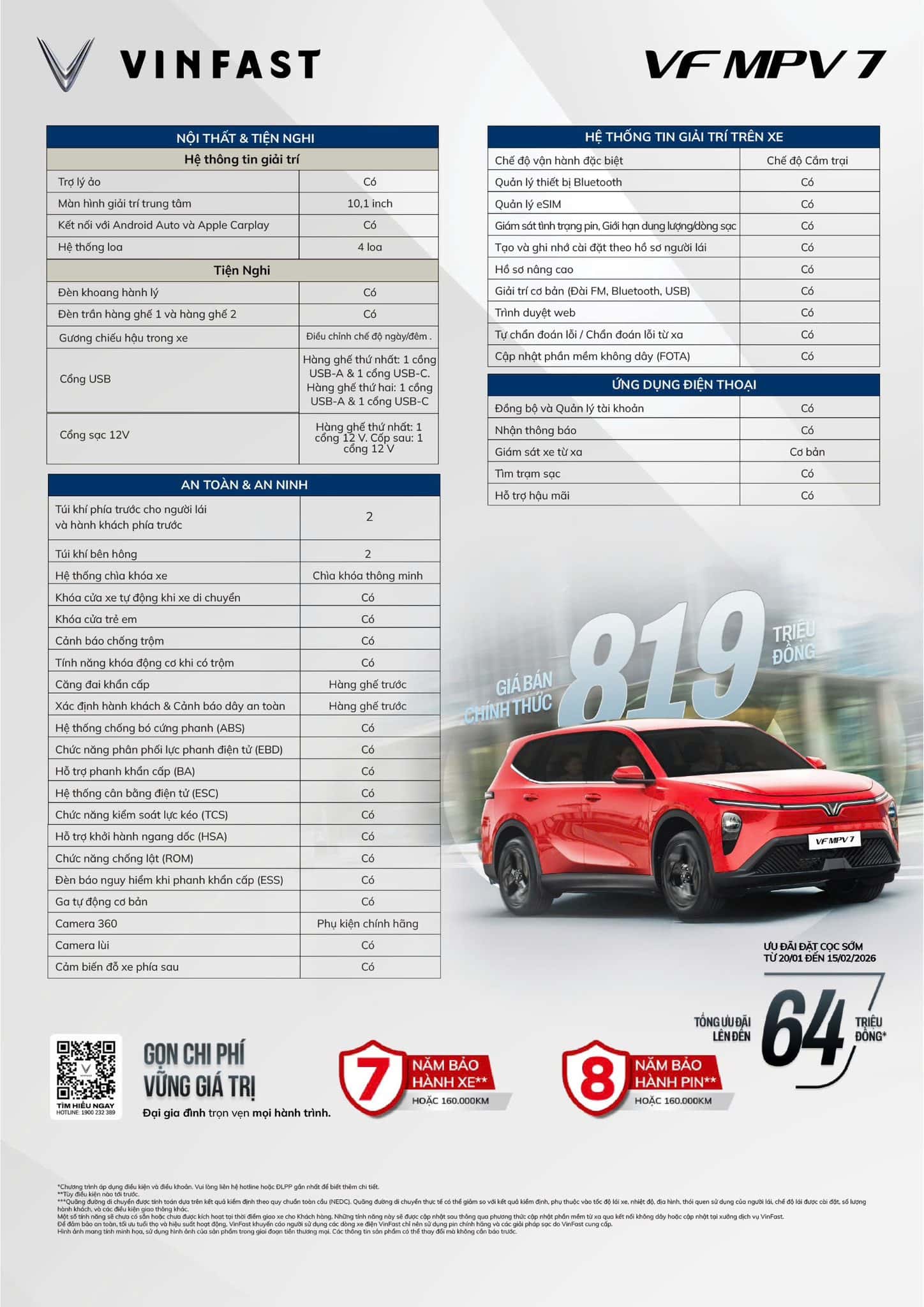 VF MPV 7 giá tốt